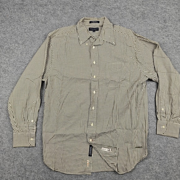 Daniel Cremieux Other - Daniel Cremieux Shirt Mens Large Green Check Cotton Long Sleeve Button Up Casual